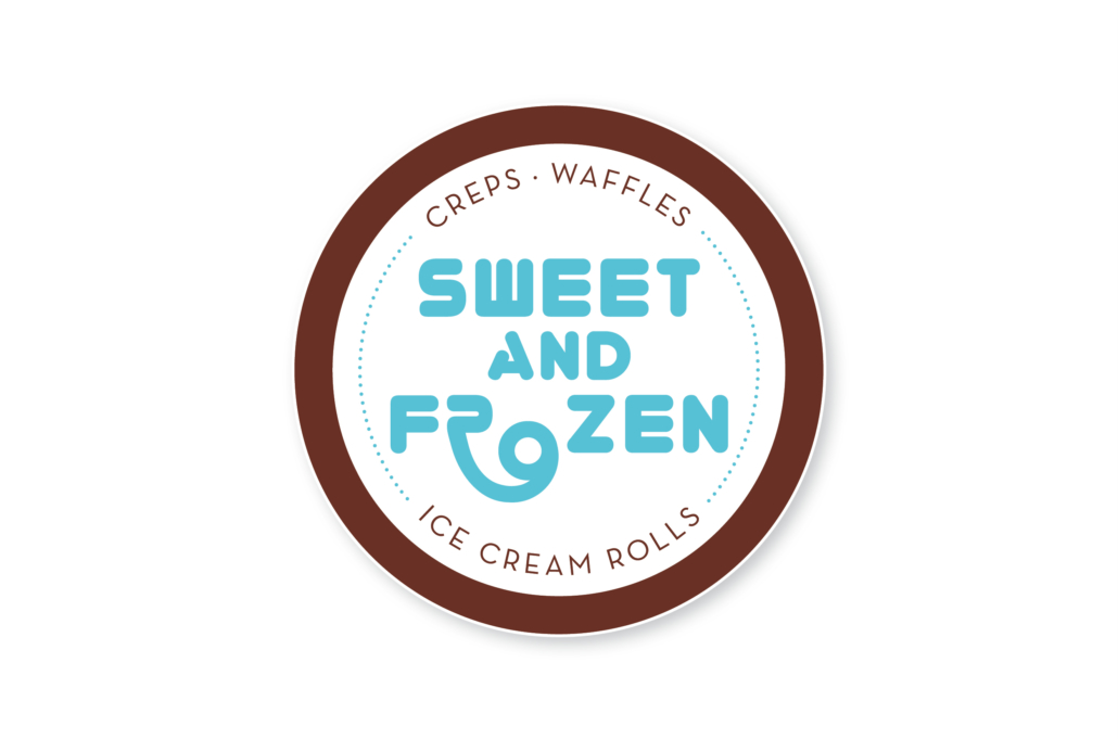 Diseño grafico, Isabel Torres. Sweet and Frozen logo
